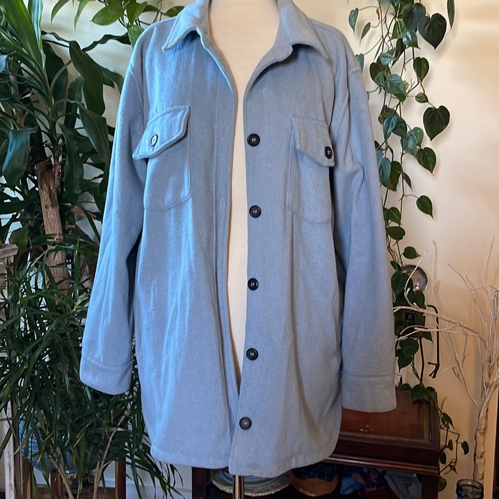 Thread & Supply Light blue shacket